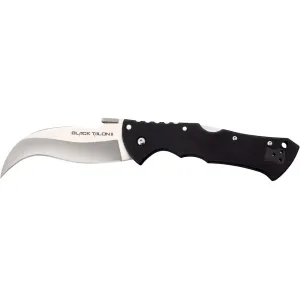 Cold Steel Black Talon II Pocket Knife 4" Reverse S CPM S35VN Polished Blade G-10 Handle Black