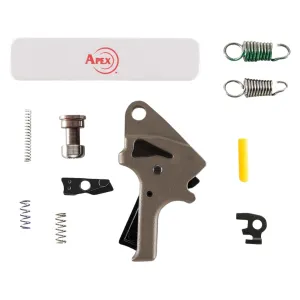 Apex Tactical Flat Faced Forward Set Polymer Trigger Kit for S&W M&P M2.0 Flat Dark Earth