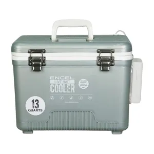 Engel 13 Quart Live Bait Pro Cooler Silver with AP3 Rechargeable Aerator