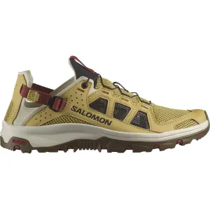 Salomon Techamphibian 5 Water Shoes Synthetic Antique Gold/Rainy Day/Burnt Henna Men's 12 D