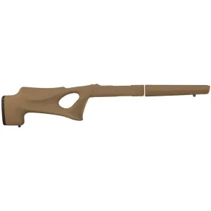 Hogue Rubber OverMolded Thumbhole Rifle Stock Ruger 10/22 Takedown Standard Barrel Channel Synthetic Flat Dark Earth