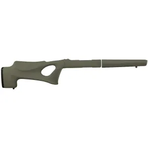 Hogue Rubber OverMolded Thumbhole Rifle Stock Ruger 10/22 Takedown Standard Barrel Channel Synthetic Olive Drab