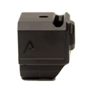 Agency Arms 417 Single Port Compensator for Glock 43 9mm 1/2"-28 Thread Aluminum Black