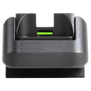 Novak Suppressor Adjustable 1911 Rear Night Sight Novak Cut .450" Height Steel Black with Green Tritium Bar