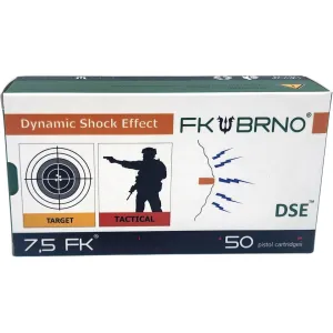FK BRNO F9 High Velocity 7.5 FK Ammo 101 Grain Solid Flat Nose Lead Free Box of 50
