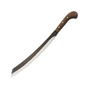 Condor Knives Duku Parang Machete 16" 1075 Natural Blade Walnut Handle