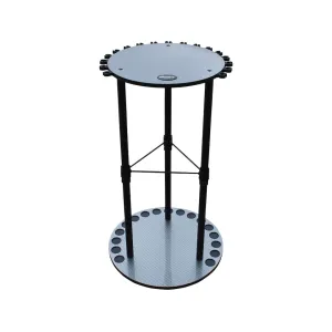 Rush Creek Creations 17 Round Spinning Rod Rack with Storage Capacity