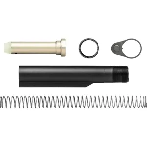 Aero Precision Receiver Extension Buffer Tube Assembly 6-Position Mil-Spec Diameter AR-15 H3 Aluminum Black