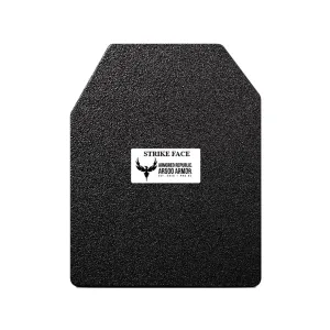 AR500 Body Armor Stand Alone Ballistic Plate III Left Hand Shooter's Cut 10" x 12" Curved Steel