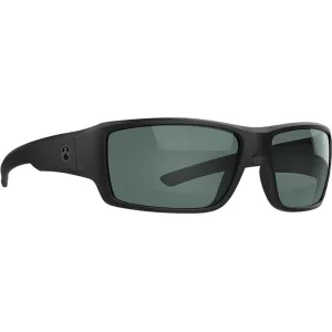 Magpul Men's Ascent Polarized Sunglasses Black Frame Gray Green Lens