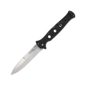 Cold Steel Counter Point XL Pocket Knife 6" Fully Serrated Spear Point AUS-10 Satin Blade Griv-Ex Handle Black