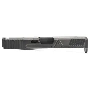 Agency Arms Hybrid Slide for Glock 19 Gen 5 with Agency Optics System (AOS) Black DLC