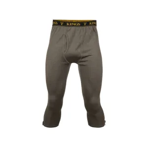 Kings Camo Men's XKG Foundation 260 Zip Off Merino Wool Base Layer Pants Olive Medium