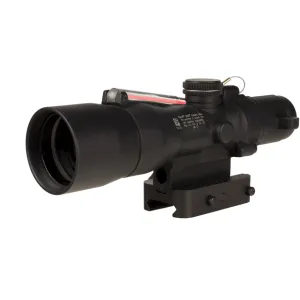 Trijicon ACOG TA33 Compact Rifle Scope 3x 30mm Dual-Illuminated Red Chevron 7.62x51mm/175gr. Ballistic Reticle Low Q-LOC Mount Matte Black