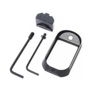 Agency Arms EDC Magwell for Glock 19X No Back Strap Aluminum Black