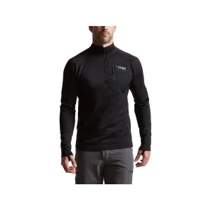 Sitka Gear Men's Core Midweight Quarter Zip Shirt Black 2XL