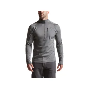 Sitka Gear Men's Core Midweight Quarter Zip Shirt Woodsmoke Medium