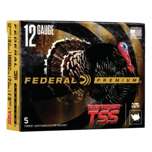 Federal Premium Heavyweight TSS Turkey 12 Gauge Ammo 3-1/2" #7 and #9 Tungsten Shot 2-1/2 oz Box of 5