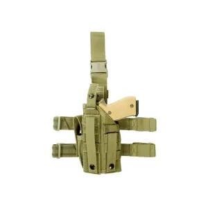 BLACKHAWK! Omega VI Ultra Universal Drop-Leg Drop Leg Holster Ambidextrous Large Automatic 4" to 5" with or without Light Nylon Olive Drab