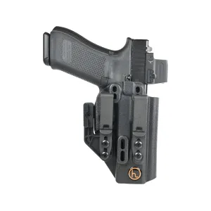 Henry Holsters Flint Full Sweat Guard with DCC Mod4s IWB Holster Right Hand Glock 17, 22, 31, 47 Boltaron Black