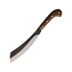 Condor Knives Mini Duku Parang Machete 10.5" 1075 Black Powder Coat Blade Walnut Handle