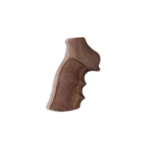 Hogue Fancy Hardwood Grips with Finger Grooves for Ruger GP100, Super Redhawk Checkered Pau Ferro