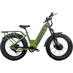 Rambo Krusader 3.0 Electric Hunting Bike AWD Dual Motor 500W Motor 20Ah Battery OD Green