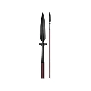 Cold Steel MAA Winged Hunting Spear 1055 Carbon Steel Head Ash Handle
