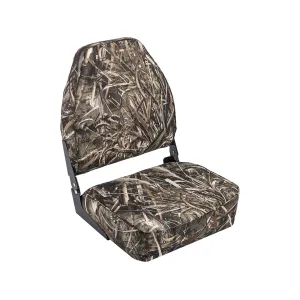 Wise High Back Camo Boat Seat Realtree Max-5