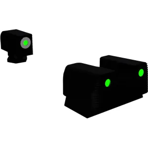 Rival Arms Night Sight Set for Glock 42, 43 3-Dot Tritium Green with White Outline