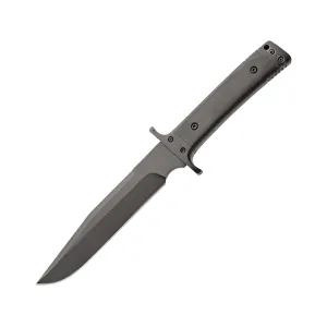 Bear & Son C-900-B4-B Fixed Blade Knife 4.875" Clip Point D2 Black Blade G-10 Handle Black