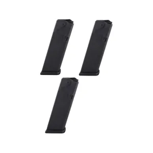 Glock Factory Magazine Glock 20, 20SF Gen 4 10mm Auto 15-Round Polymer Black 3PK