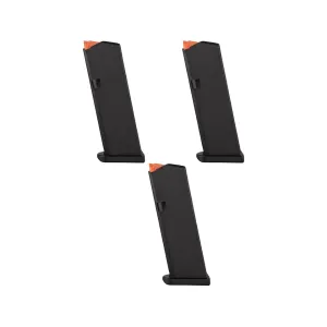 Glock 43X, 48 Magazine 9mm Luger 10-Round Polymer Black 3PK