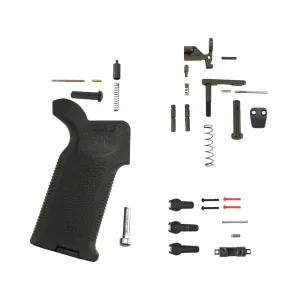 AR-STONER Duty Customizable Lower Parts Kit with Magpul Magazine Release Button and MOE K2 Grip Black