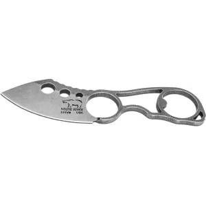 White River Knives Knucklehead II Fixed Blade Knife 2.87" Sheepsfoot CPM S35VN Stonewashed Blade CPM S35VN Handle Stainless