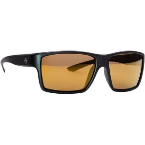 Magpul Men's Explorer Polarized Sunglasses Matte Black Frame Bronze Gold Mirror Lens