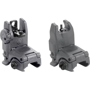Magpul MBUS Gen 2 Flip-Up Front and Rear Sight Set AR-15 Polymer Stealth Gray