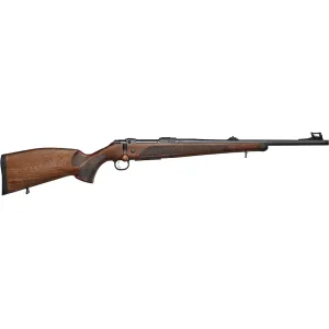 CZ 600 Lux Bolt Action Rifle 308 Winchester 20" Black Threaded Barrel Black Frame Walnut Field Stock