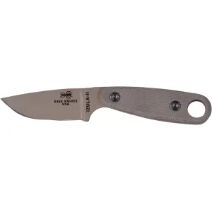 ESEE Knives Izula-II Fixed Blade Knife 2.63" Drop Point 1095 Powder Coat Blade Micarta Handle Desert Tan