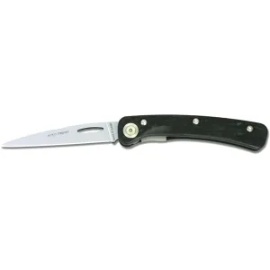 Knives of Alaska Bird & Trout Folding Knife 3" Wharncliffe D2 Satin Blade SureGrip Handle Black