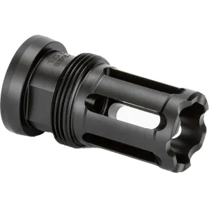 Griffin Armament Taper Mount Closed Tine Flash Hider Suppressor Mount 7.62mm 5/8"-24 Thread Steel Black