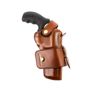 Galco WheelGunner 2.0 OWB Holster Ambidextrous S&W L Frame 686 Plus 4.125" Leather Tan