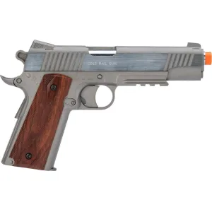 Colt 1911 Rail Gun Airsoft Pistol 6mm BB CO2 Powered Semi-Automatic