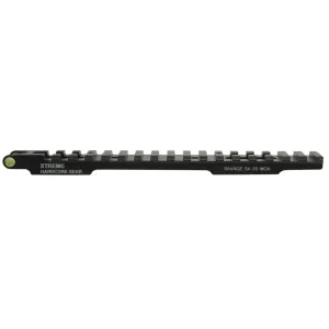 Precision Hardcore Gear Tru Level 1-Piece 20 MOA Elevated Picatinny Scope Base Savage 10 Through 16 Round Rear, Axis Short Action with Integral Bubble Level Matte Black