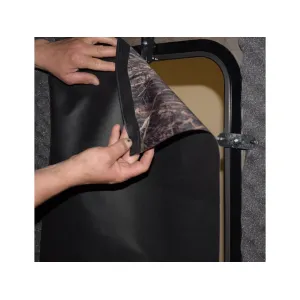Banks Outdoors Stump 2 Box Blind Camo Curtain Kit Polyester Black and Camo