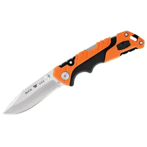 Buck Knives Pursuit Pro 661 Pocket Knife 3" Drop Point CPM S35VN Satin Blade Glass Reinforced Nylon (GRN) Handle Black/Orange