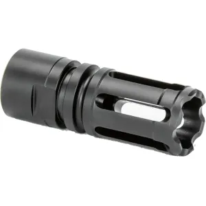 Griffin Armament GATE-LOK Closed Tine Flash Hider 5.56mm 1/2"-28 Thread Steel Black