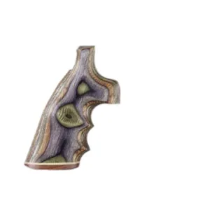 Hogue Fancy Hardwood Grips with Accent Stripe, Finger Grooves and Contrasting Butt Cap for Taurus Small Frame Lamo Camo