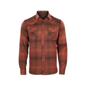 Stone Glacier Men's Timber Butte Long Sleeve Shirt Redstone Plaid Large