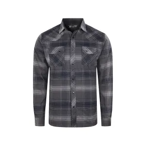 Stone Glacier Men's Timber Butte Long Sleeve Shirt Carbon Plaid Large